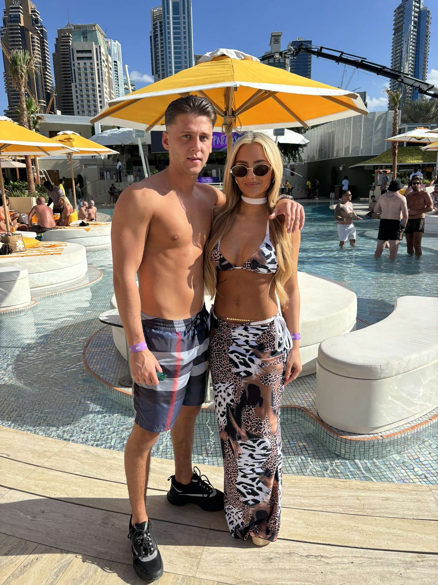 Animal print bikini and cover up ( 3 piece )🤍